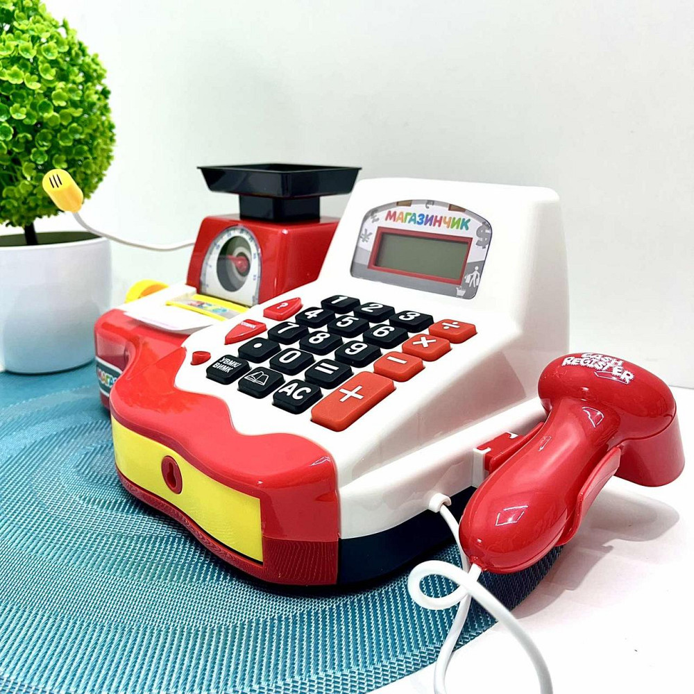 Дитячий ігровий касовий апарат Limo Toy з продуктами вагами Червоний (7162-1 UA) Чернигов - изображение 4