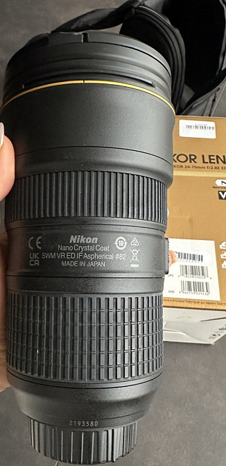 Обʼєктив Nikon Nikkor AF-S 24-70 mm f/2,8E ED VR Київ - фото 2