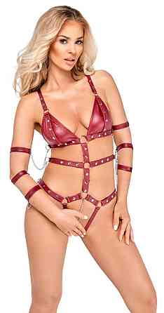 Боди - 2480514 Bad Kitty Strap Body, red - M Sex Aura Киев