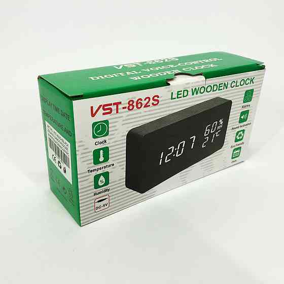 Практичные электронные часы VST-862S-6, Настольные часы с MT-165 автоматической подсветкой Киев