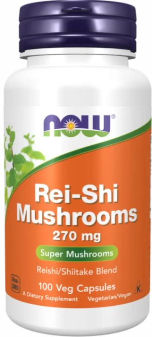 Грибы рейши Now Foods Rei-Shi Mushrooms 270 mg 100 раст капс Киев - изображение 4