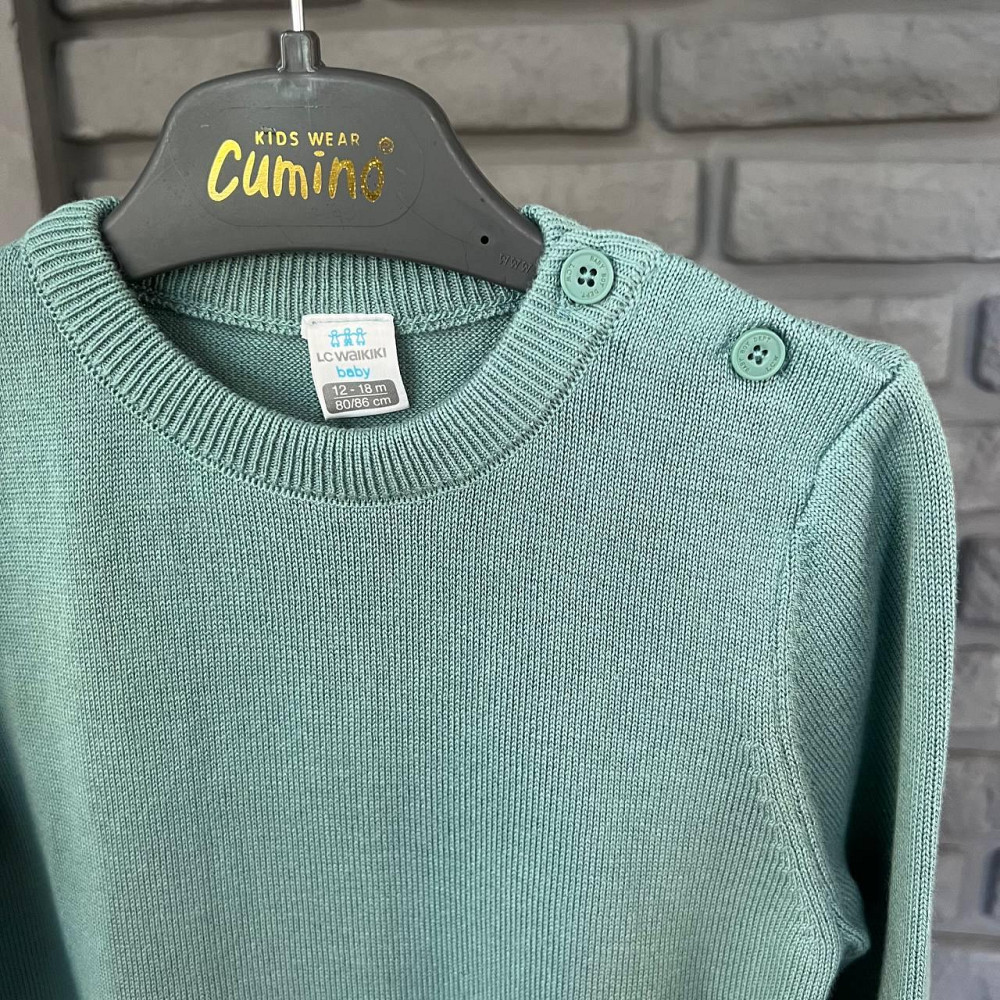 Дитяча кофта з Ґудзиком для хлопчика LC Waikiki М'ятний 9-12 міс (74-80см) пакунок малюка Киев - изображение 4