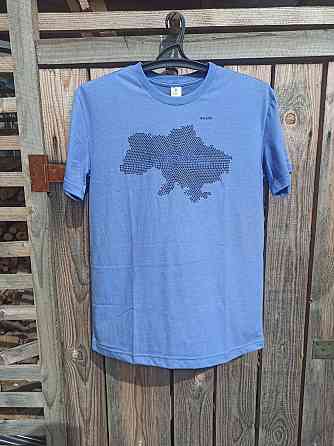 Футболка чоловіча Lans 12/049 M, L, XL, XXL, 3XL, 4XL, Синій Київ