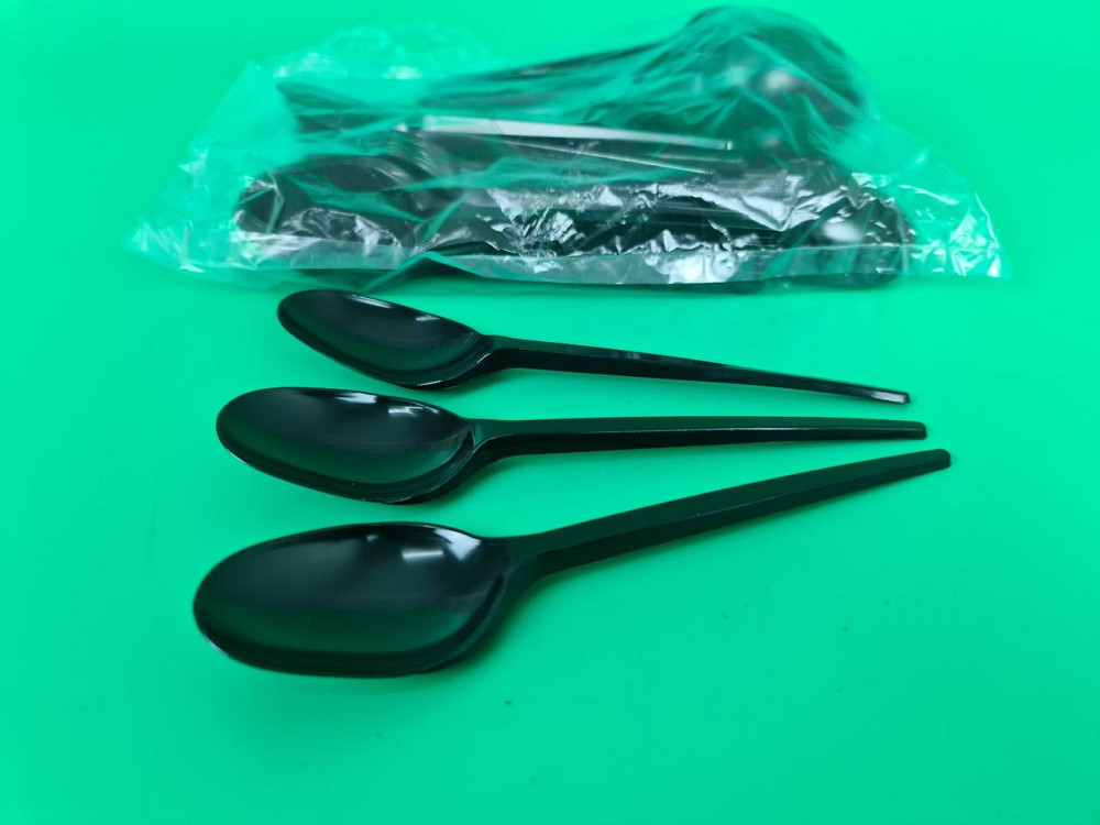 Ложка столова одноразова чорна Андрекс (100 шт.) Харків - фото 1