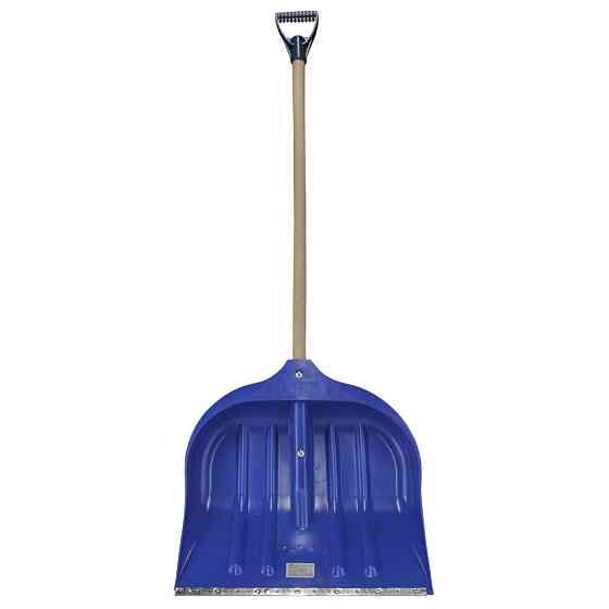 Grad Лопата для снега/зерна пластиковая с оцинкованной планкой Strong 490×495мм с деревянным че Коломия