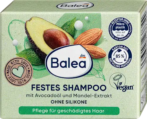Balea Festes Shampoo Avocado Mandelmilch 60 g Балеа Твердий шампунь з авокадо та мигдальним молоком Львів