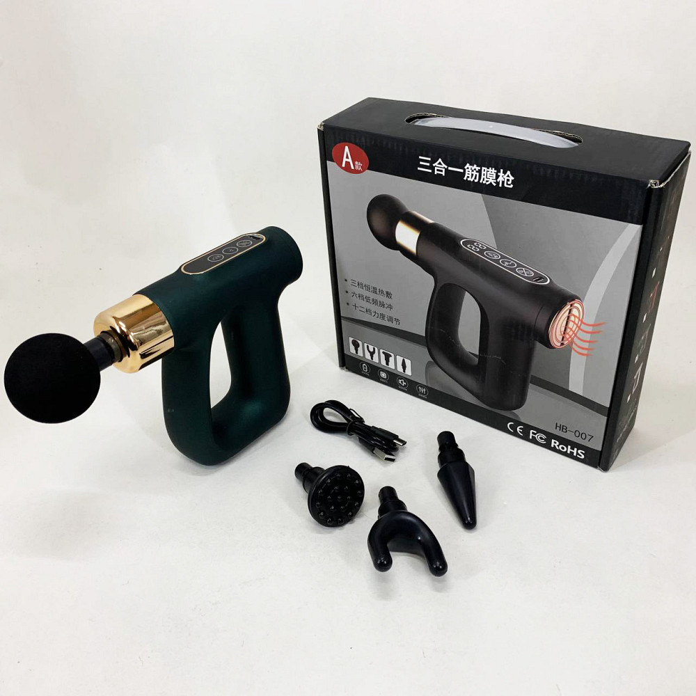 Вібраційний шийний масажер, Ударний масажний пістолет, Електричний масажний апарат для тіла MV-57 Львів - фото 8