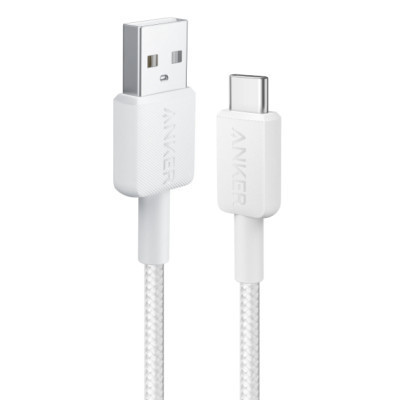 Дата кабель USB 2.0 AM to Type-C 1.8m 322 White Anker (A81H6H21) Винница - изображение 1