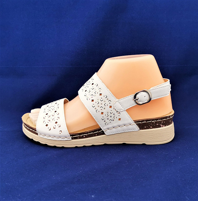 Жіночі Сандалі Босоножки на Танкетці Платформа Бжевелітні (розміри: 37,38,39,40) - 51-3 Дніпро - фото 5