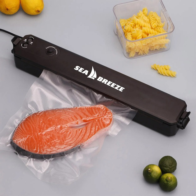 Бытовая вакуумная машина для продуктов SeaBreeze, Универсальный кухонный вакууматор для еды XR-71 Львов - изображение 1