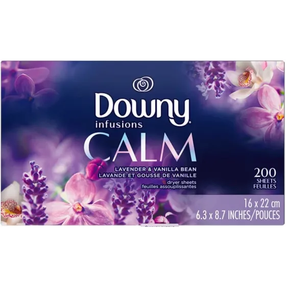 Серветки для сушильної машини Downy Infusions Dryer Sheets Laundry Fabric Softener, Calm Scent, Lave Львів