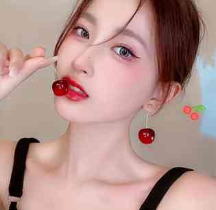 Серьги трендовые Вишня Киев