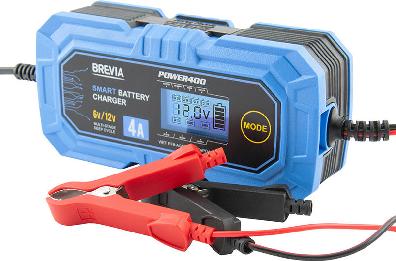 Мощное зарядное устройство для АКБ Brevia Power 400 : 6V/12V, 4A (20400EP) Киев - изображение 3
