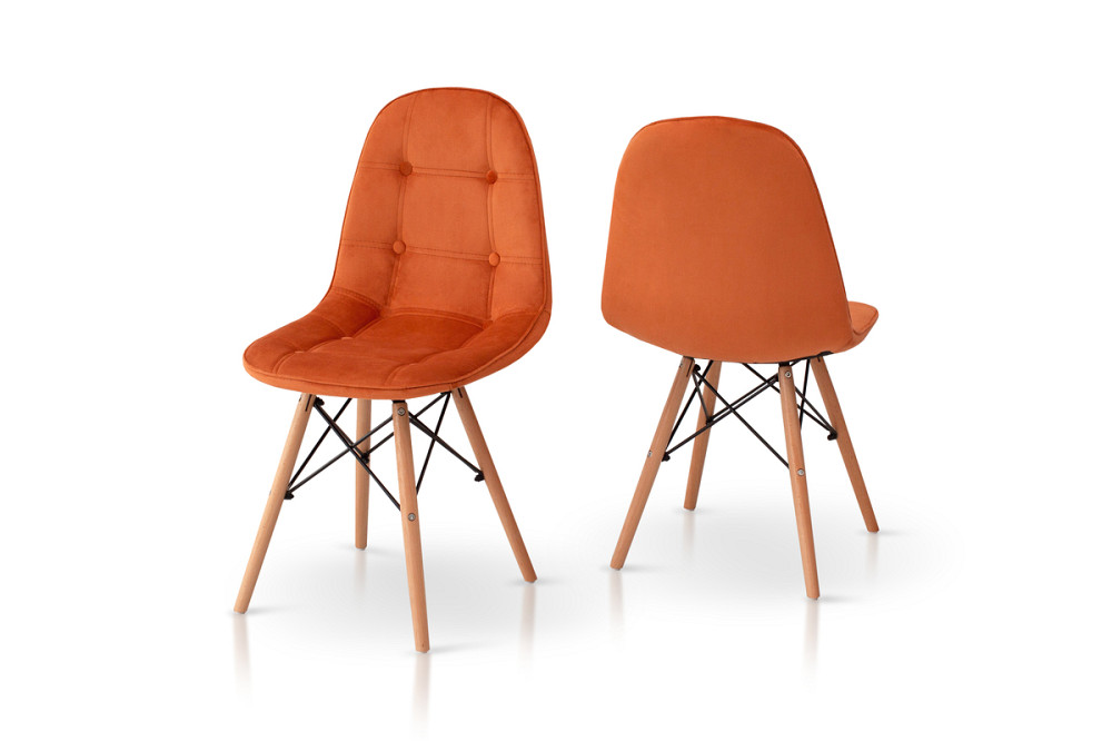 Стілець ДЖАСТІН, велюр гірчичний Київ - фото 4