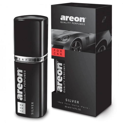 Автомобільний освіжувач повітря AREON CAR Perfume 50 мл Black Silver в пластиковій упаковці Харків - фото 1