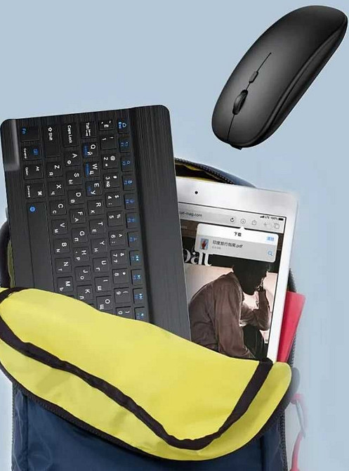 Bluetooth Клавиатура ,мышь аккумуляторная, Стилус+ Подставка. Киев - изображение 5