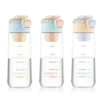 Бутылка для воды Ardesto Duo 720мл блакитний, рожевий (AR2272DB) Винница - изображение 7