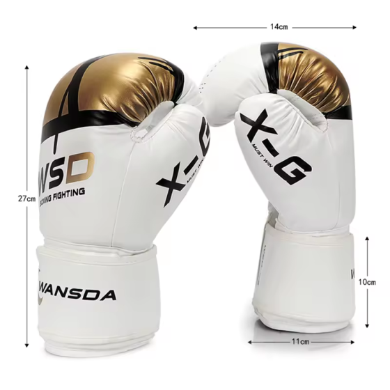 Боксерские перчатки 10Oz, красно-золотые, для тренировок Киев