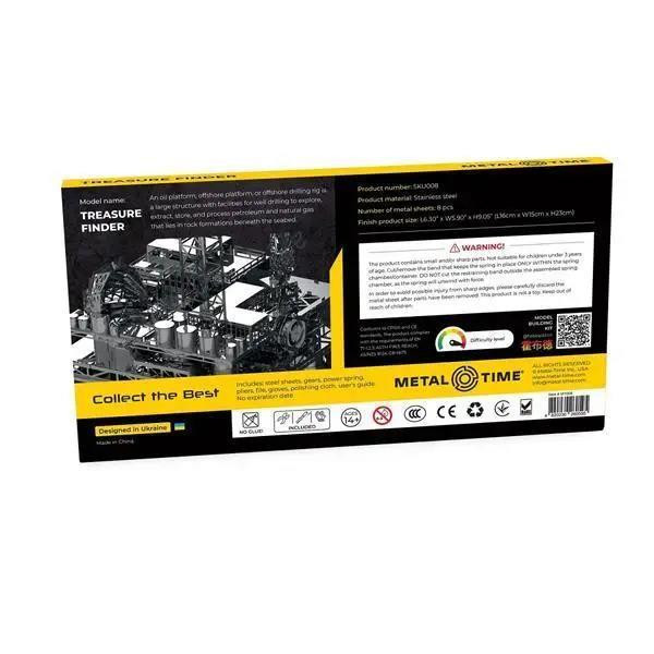 Колекційна модель-конструктор Metal Time Treasure Finder Нафтова платформа механічна (MT008) Харків - фото 7