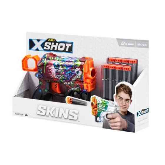 Швидкострільний бластер X-Shot Skins Menace Scream 8 патронів (36515J) Харків