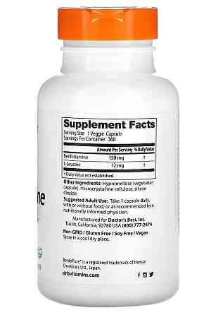 Бенфотіамін, Benfotiamine, Doctor&apos;s Best, 150 мг, 360 капсул Київ