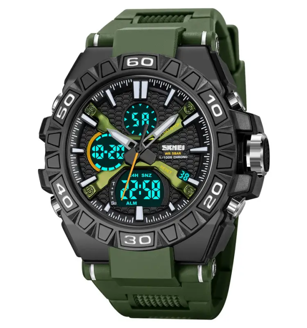 Часы мужские наручные спортивные Skmei 2220 (Зеленый) Винница - изображение 2