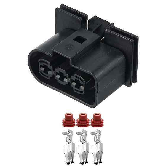 Разъем коннектор 3-кон., Бренд Delphi (Aptiv Или Fci?), 1J0906233, 60402501, VAG, Германия, Audi, Bugatti, Porsche, Seat 40466 Киев