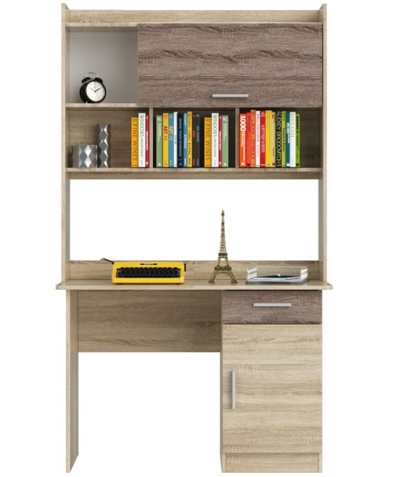 Письмовий стіл з Надставкою Еверест Школяр-3 сонома + трюфель (DTM-2160) Львів - фото 1