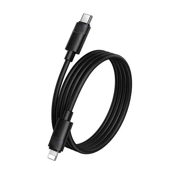 Кабель BOROFONE BX123 Leya PD30W silicone charging data cable iP Black Одеса