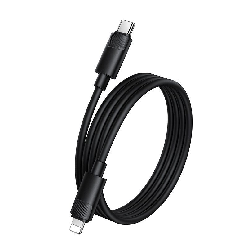 Кабель BOROFONE BX123 Leya PD30W silicone charging data cable iP Black Одеса - фото 4