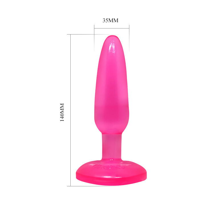 Анальна пробка на присосці BAILE Butt Plug, рожева, 14×3.5 см Sex Aura Київ - фото 7