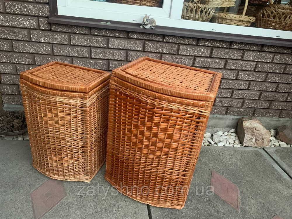 Корзины из лозы ( набор 2 штуки) для белья Киев - изображение 2