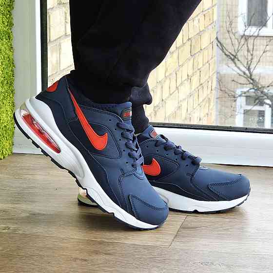 Чоловічі Сині Кросівки Nike Air Max 93 Шкіряні Найк (розміри: 41,42,43,44,45) Відео Огляд Дніпро