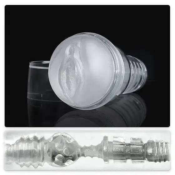 Мастурбатор-вагіна Fleshlight Ice Lady Crystal, напівпрозорий матеріал і корпус Львов