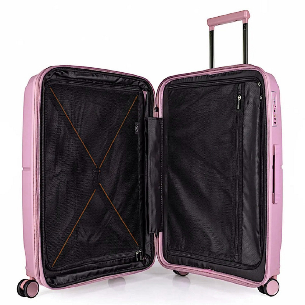 Валіза пластикова AIRTEX 245 велика 77 см рожева Київ - фото 8