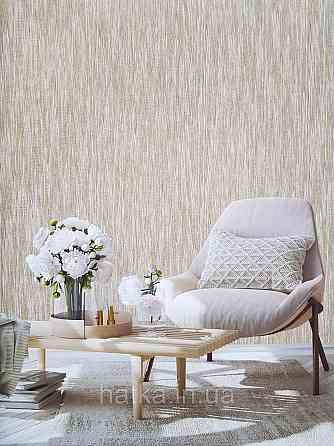 Шпалери вініл на флізеліні гарячого тиснення DU&KA Natura1.06х10 смужки з офект потертості структурні пісочні Київ