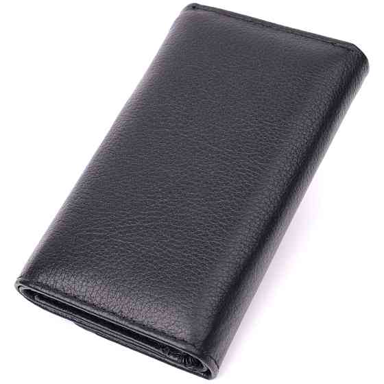 Містка ключниця з натуральної шкіри Чорний (ST Leather) Київ