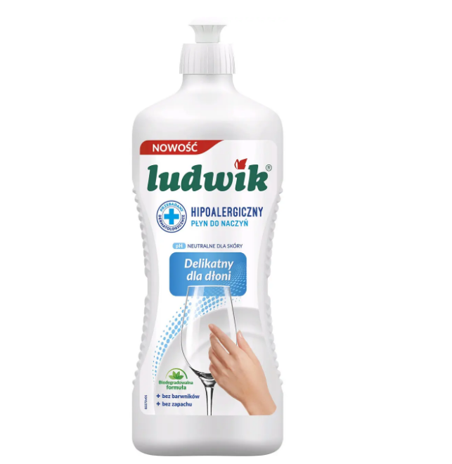 Засіб для миття посуду 900гр гіпоалергенний Ludwik Житомир - фото 1