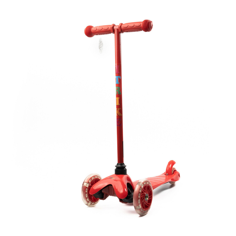 Самокат детский трехколесный iTrike Mini BB 3-013-5-R со светящимися колесами, Красный Каменец-Подольский - изображение 3