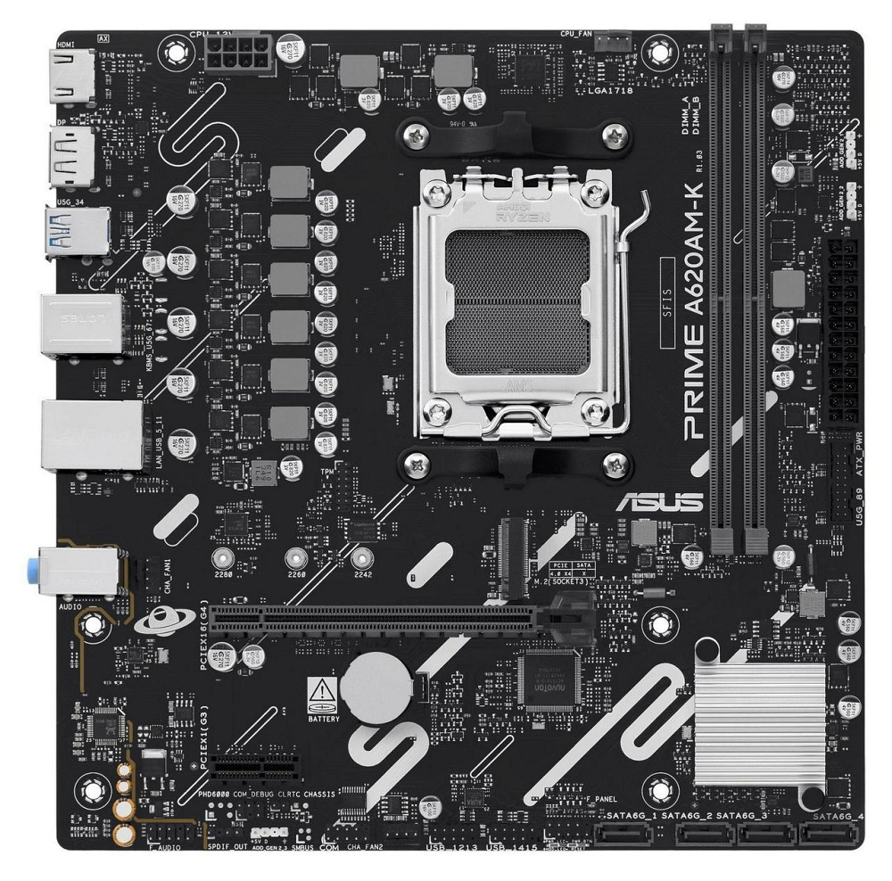 Материнська плата Asus Prime A620AM-K Socket AM5 ( 12146 ) Харьков - изображение 2
