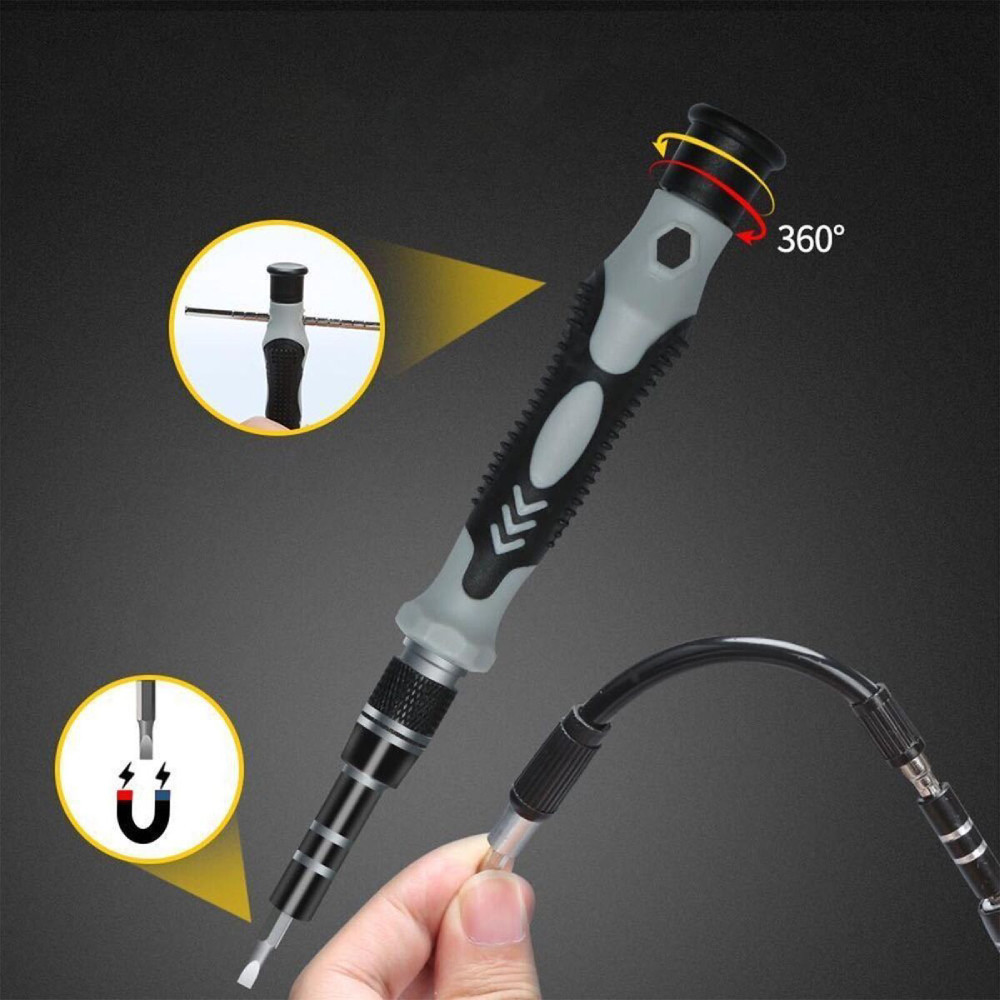 Набір викруток для точних робіт 115в1 в кейсі / Набір біт з викруткою / Набір прецизійних викруток Київ - фото 6