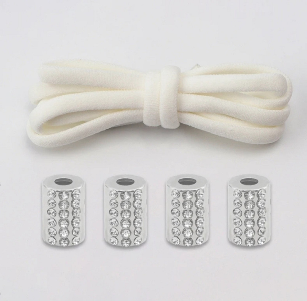 Шнурки еластичні без зав'язок з фіксаторми зі стразами Сміла - фото 4