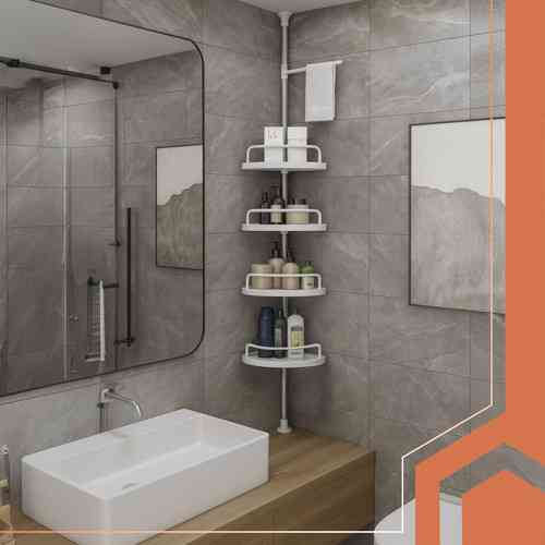 Полиця регульована для душу кутова 240-310 см 4 рівні Ruhhy (26639) Нововолинськ