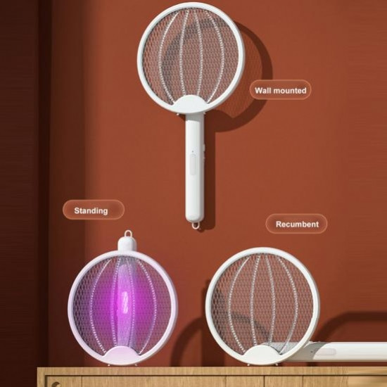 Электрическая мухобойка-ловушка 3 в 1 с УФ-лампой White Винница - изображение 3