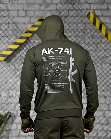 Тактическая худи MAKLIN АК-74 олива ДЛ7064 Киев - изображение 1