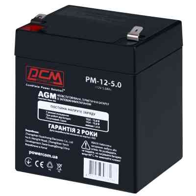 Батарея к ИБП Powercom PM-12-5.0, 12V 5Ah (PM-12-5.0) Винница
