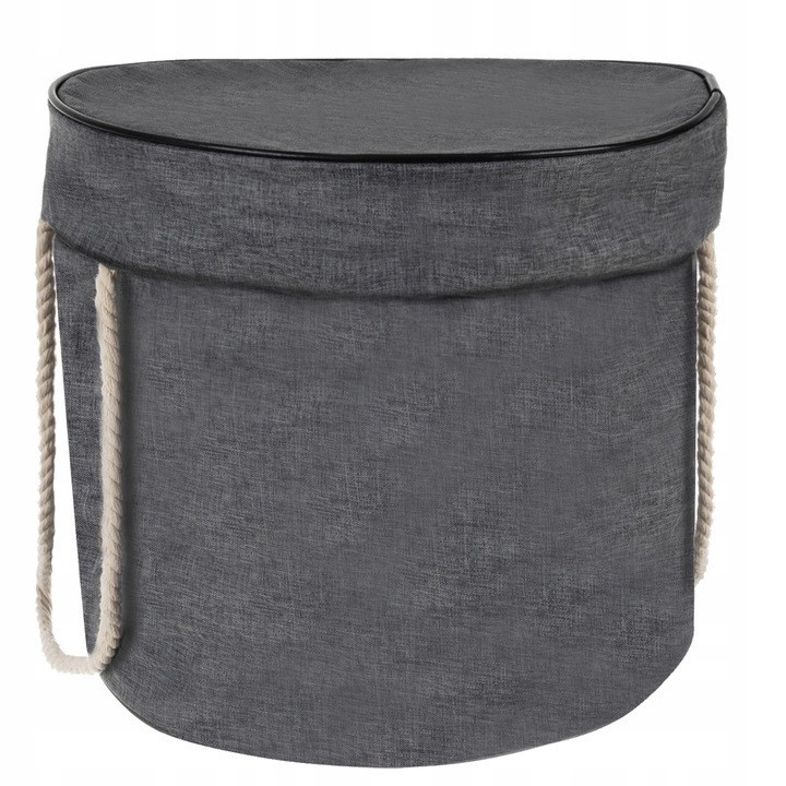 Корзина для игрушек с ковриком диаметром 135 см Kruzzel (19556) Серый Нововолынск - изображение 3