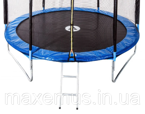 1 Батут дитячий з захисною сіткою зовнішньою  252 см батут атлето для дітей з драбинкою синій Мостиська - фото 4