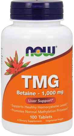 Триметилгліцин Now Food TMG 1000 мг 100 таб Київ