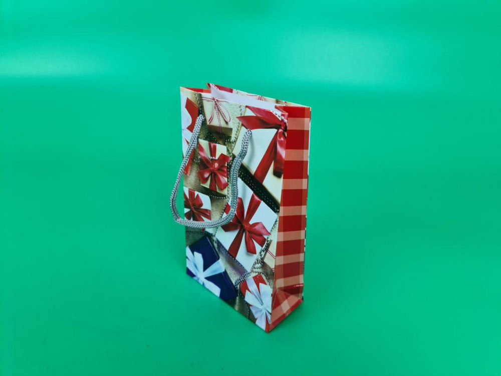 Пакет паперовий подарунковий малий 11/18/5 (арт М070) (12 шт.) Харків - фото 1